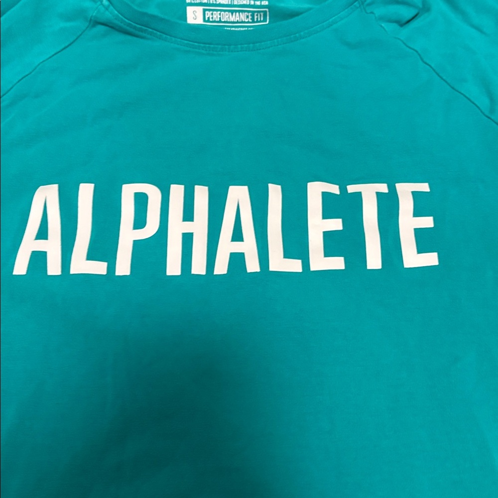 Alphalete Teal Short Sleeve Tee Women’s Size: Small - Picture 2 of 4